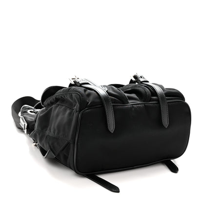 Prada Tessuto Nylon Soft Calfskin Small Backpack Black 4 of 9