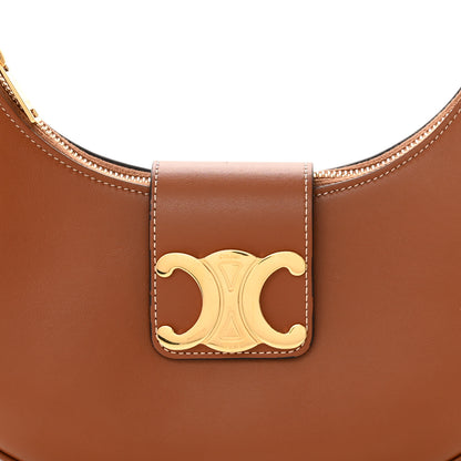 Celine Smooth Calfskin Medium Strap Ava Triomphe Shoulder Bag Tan 8 of 11