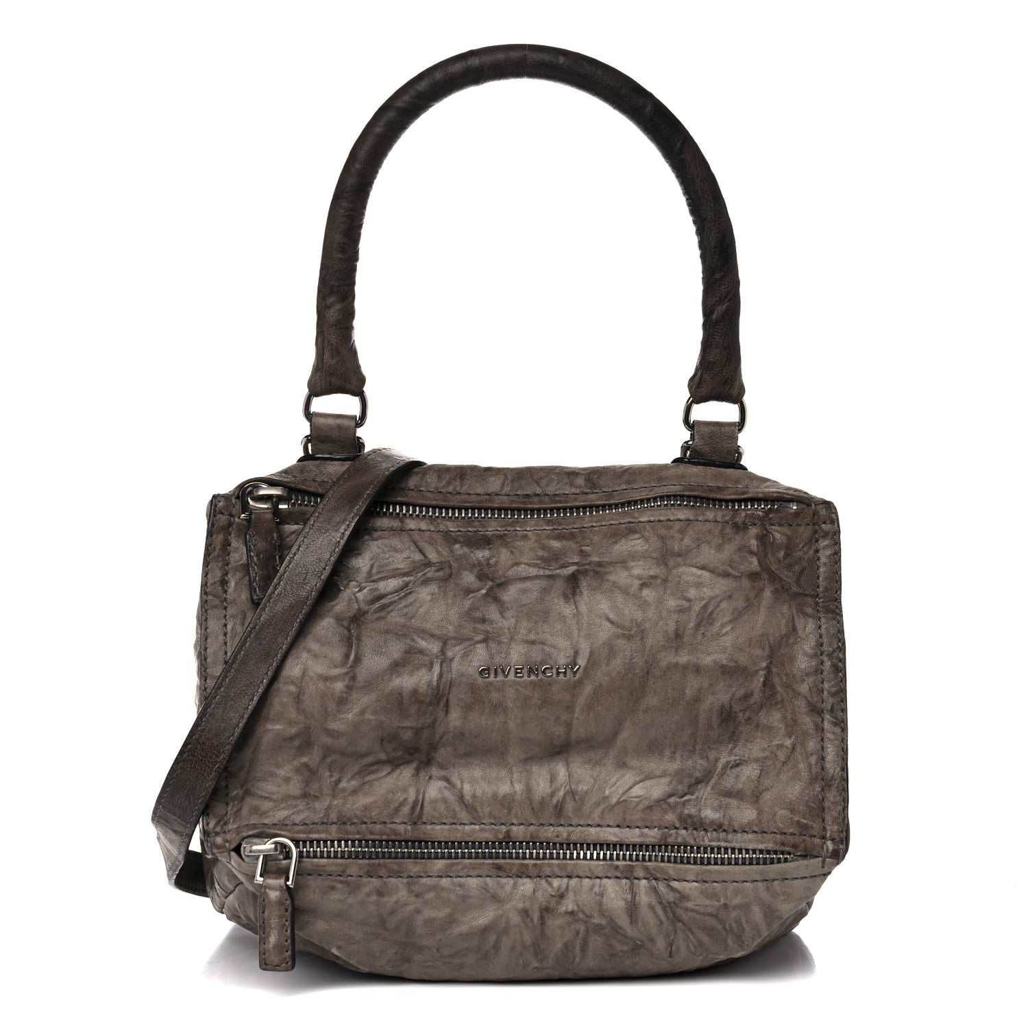Givenchy Tumbled Sheepskin Small Pandora Charcoal 1 of 21