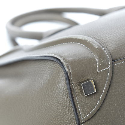 Celine Drummed Calfskin Micro Luggage Souris 12 of 25