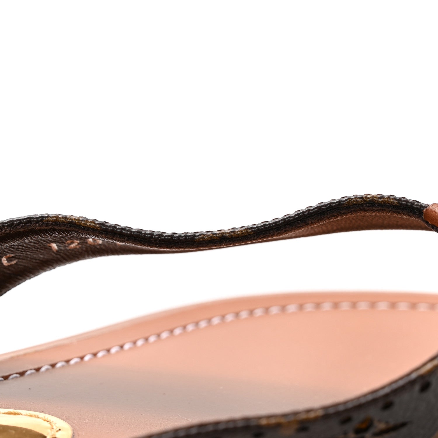 Louis Vuitton Monogram Sunny Flat Thong Sandals 35 Brown 10 of 11