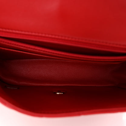 Chanel Lambskin Quilted Mini Rectangular Flap Red 5 of 12
