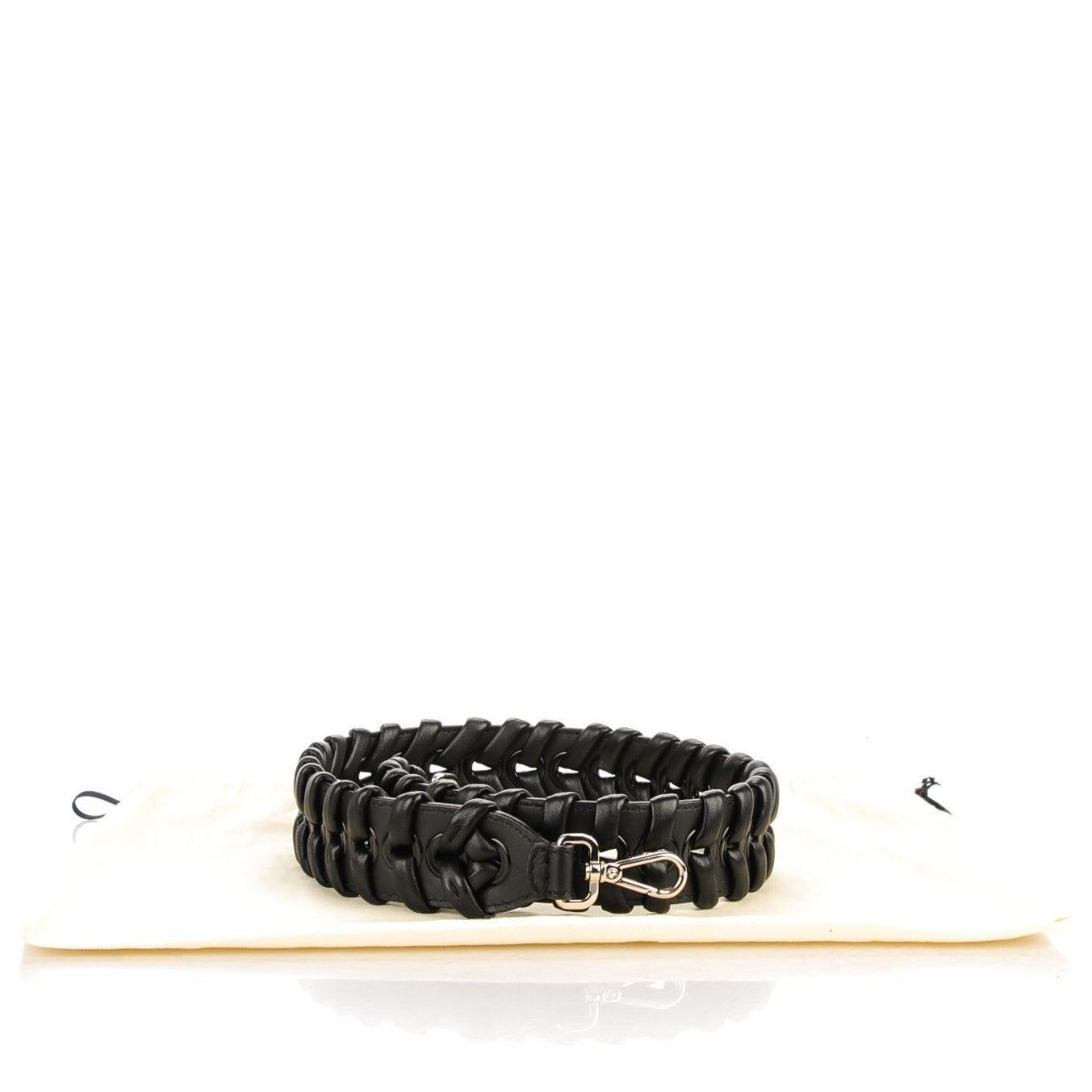 Vitello Dolce Shiny Nappa Lace Up Strap You Black