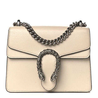 Gucci Textured Calfskin Crystal Mini Dionysus Shoulder Bag Mystic White 1 of 19