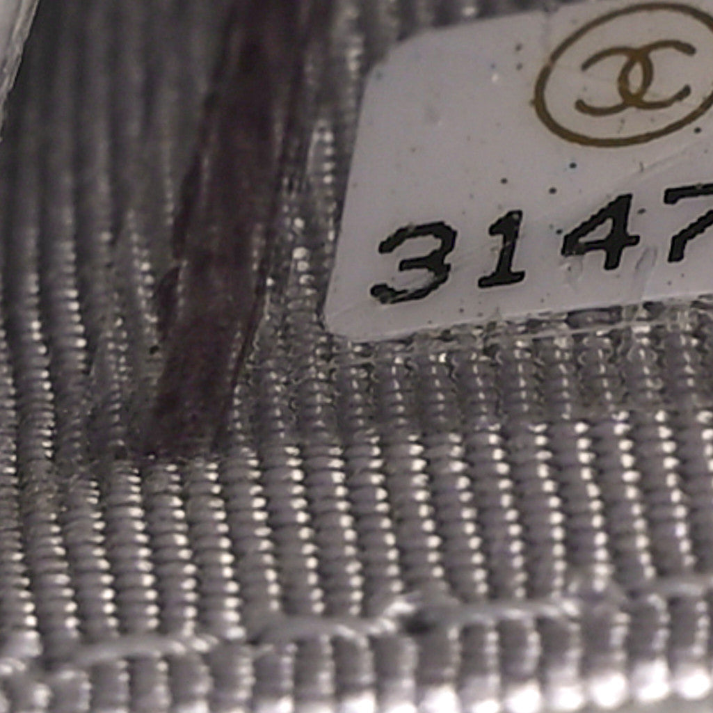 Chanel Caviar Quilted Flap Card Holder Wallet Grey 7 of 10