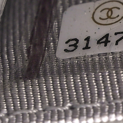 Chanel Caviar Quilted Flap Card Holder Wallet Grey 7 of 10