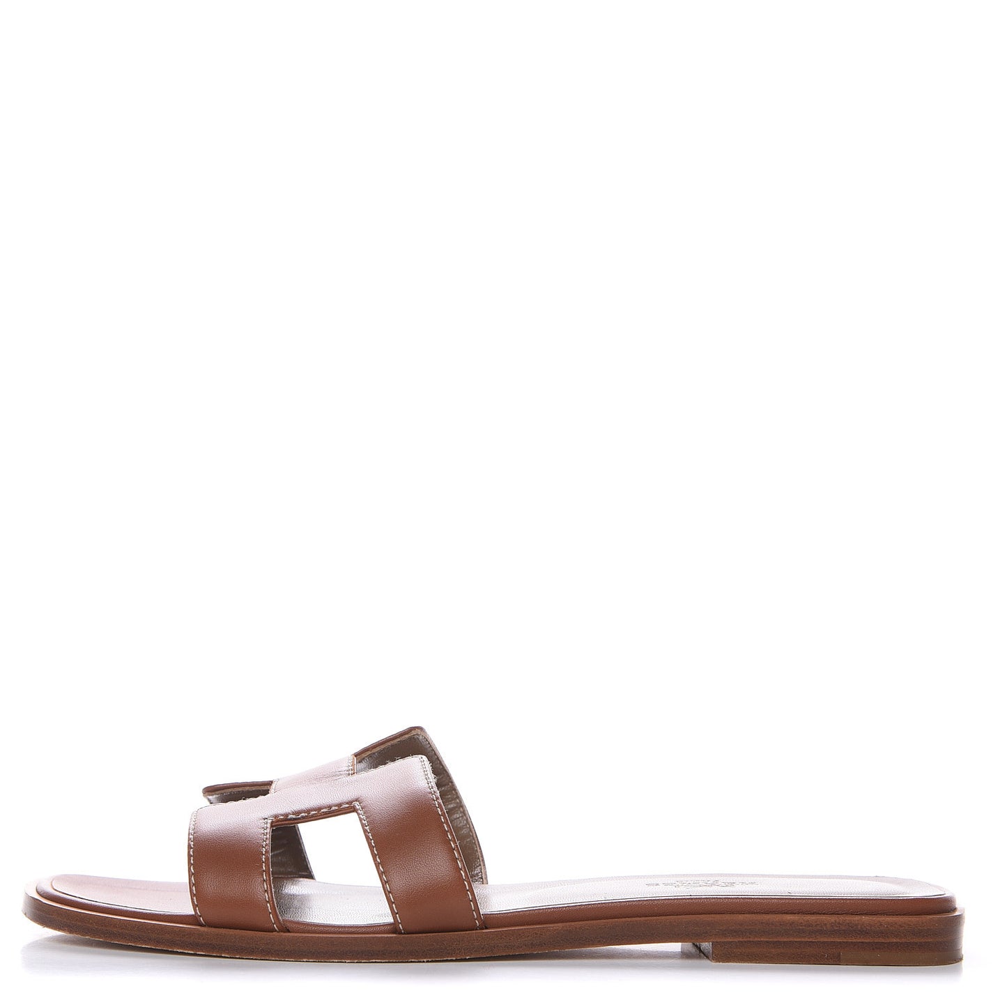 Box Calfskin Oran Sandals 38 Gold