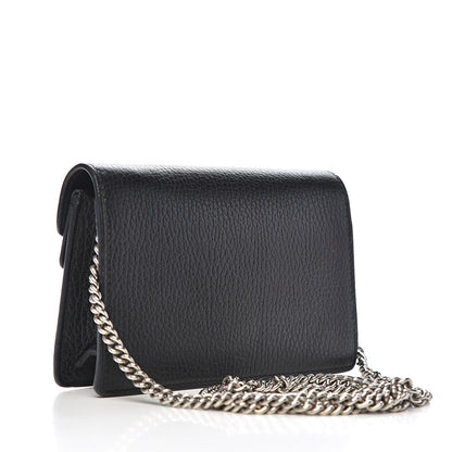 Gucci Calfskin Super Mini Dionysus Shoulder Bag Black 2 of 11