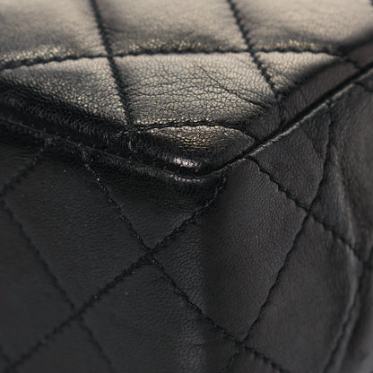 Chanel Lambskin Quilted Medium Double Flap Bag Black 11 of 19