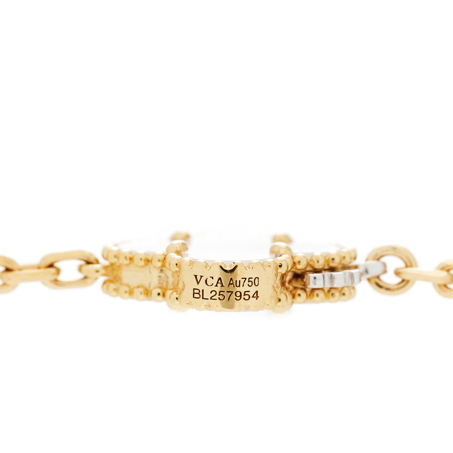 Van Cleef & Arpels 18K Yellow Gold Onyx Mother of Pearl 16 Motifs Magic Alhambra Necklace 5 of 6