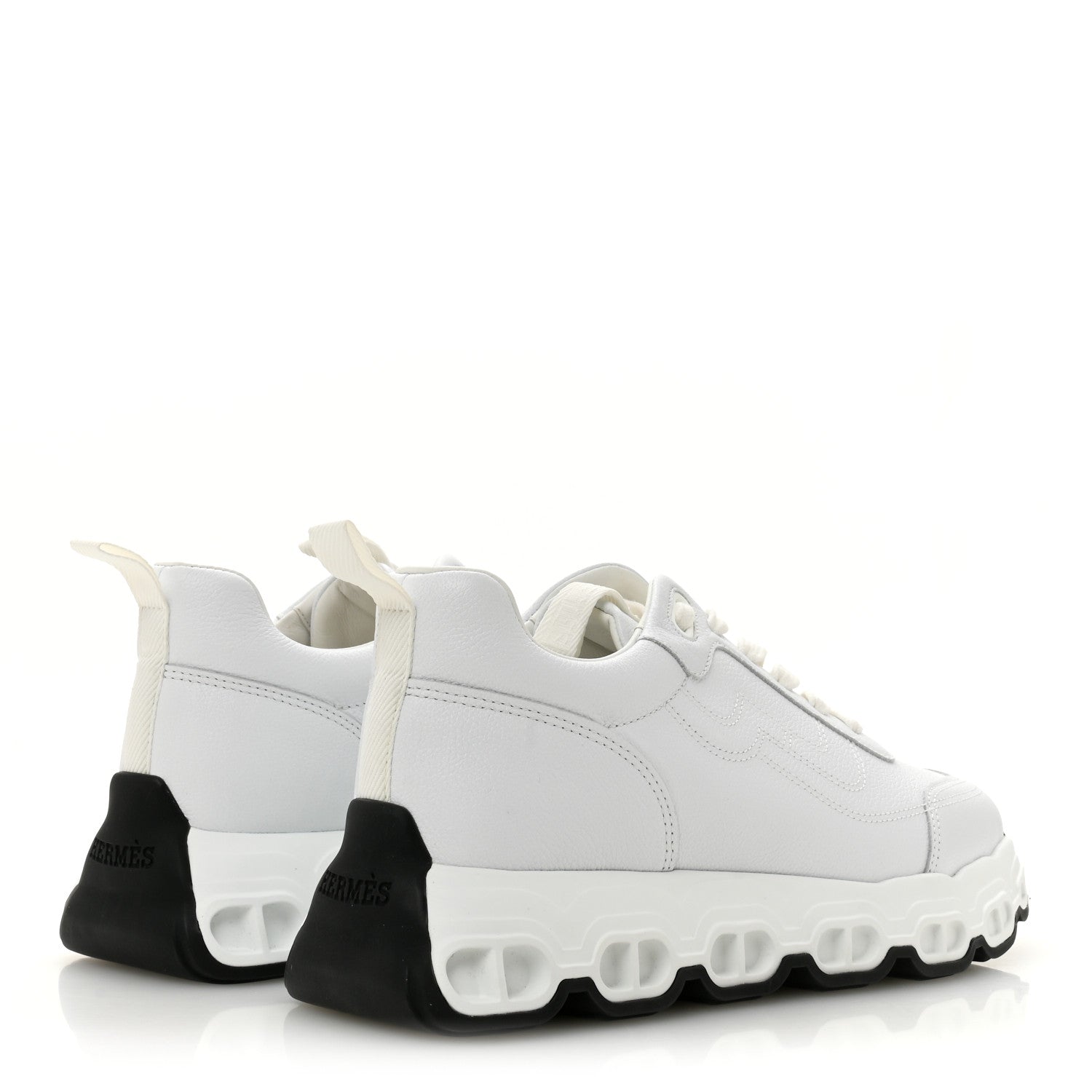Hermes Goatskin Impulse Sneakers 37 White 5 of 11