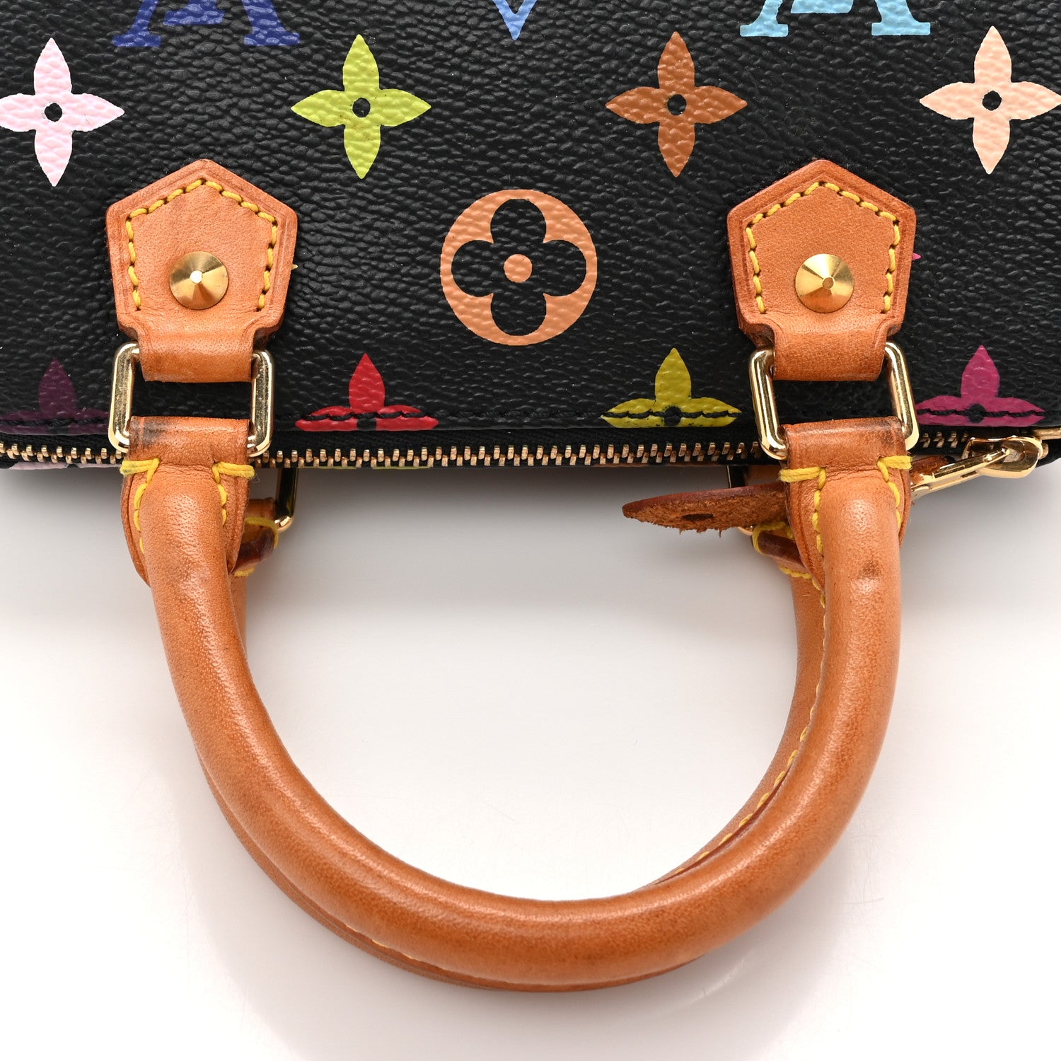 Louis Vuitton Monogram Multicolor Mini Sac HL Speedy Black 14 of 15