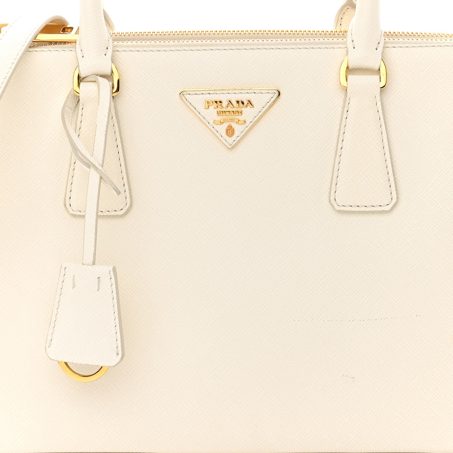 Prada Saffiano Lux Small Galleria Double Zip Tote White 9 of 13