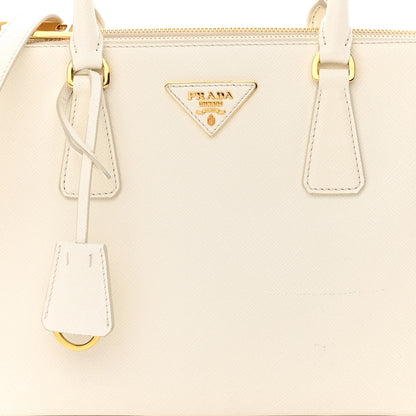 Prada Saffiano Lux Small Galleria Double Zip Tote White 9 of 13