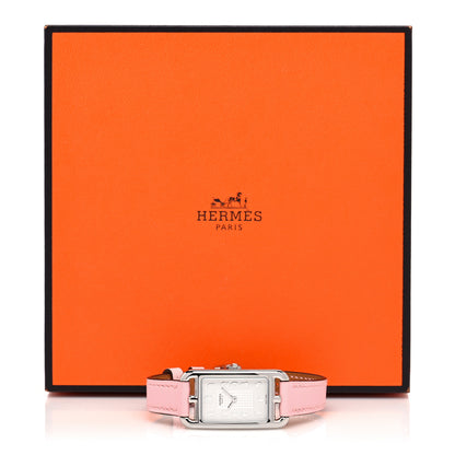 Hermes Stainless Steel Swift 20mm Nantucket Quartz Watch Rose Sakura 6 of 6