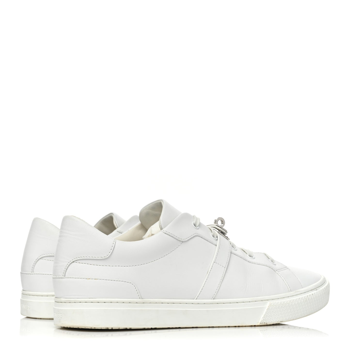 Calfskin Mens Day Sneakers 45 White