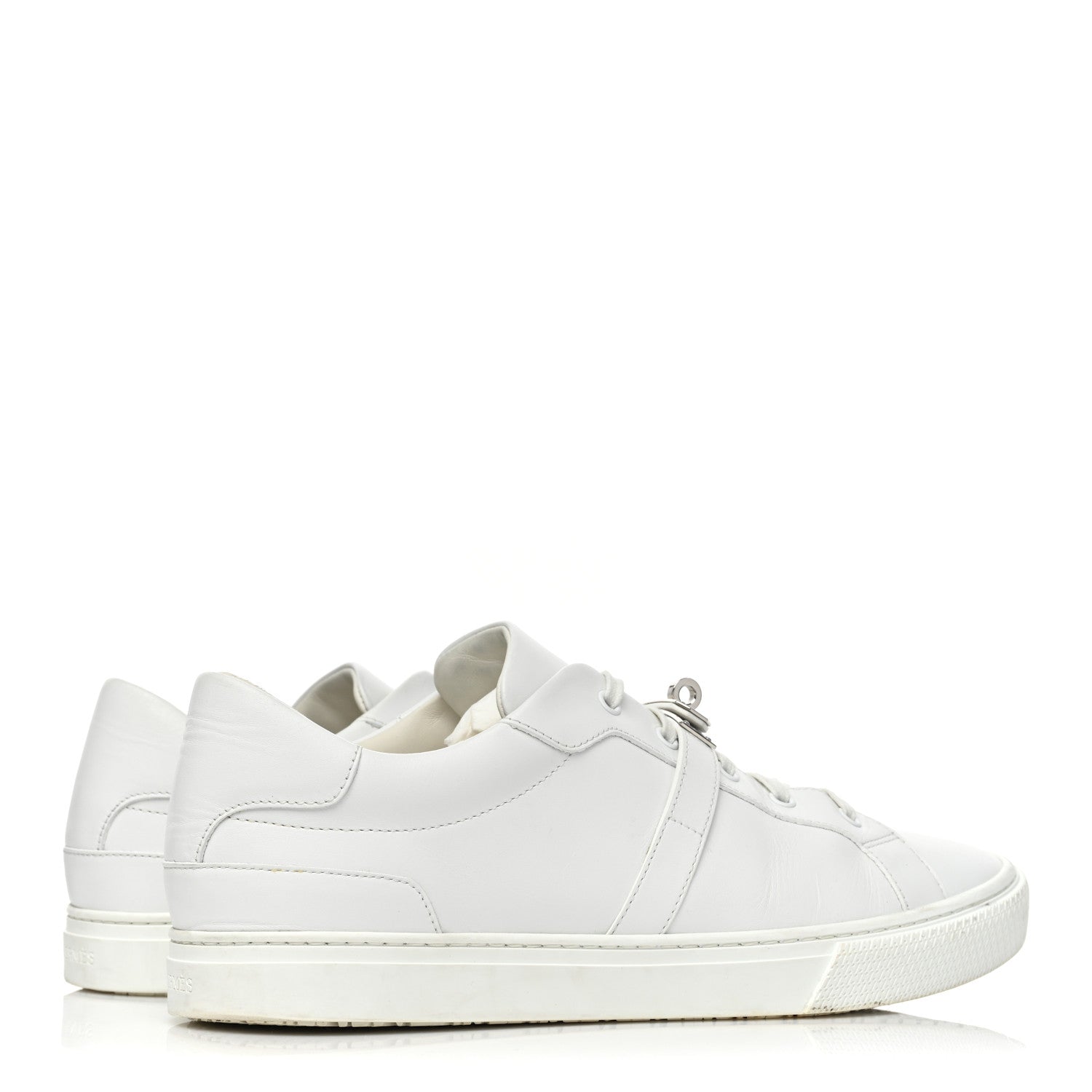Hermes Calfskin Mens Day Sneakers 45 White 4 of 10