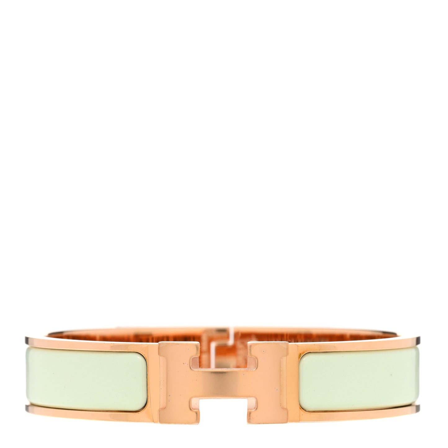 Enamel Narrow Clic Clac H Bracelet PM Vert Fizz
