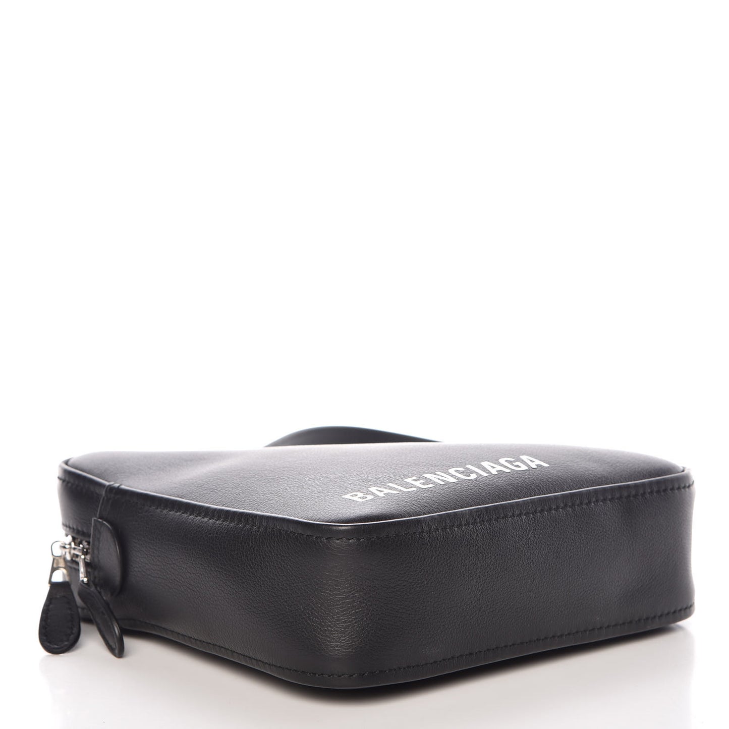 Calfskin Triangle Crossbody Bag Black