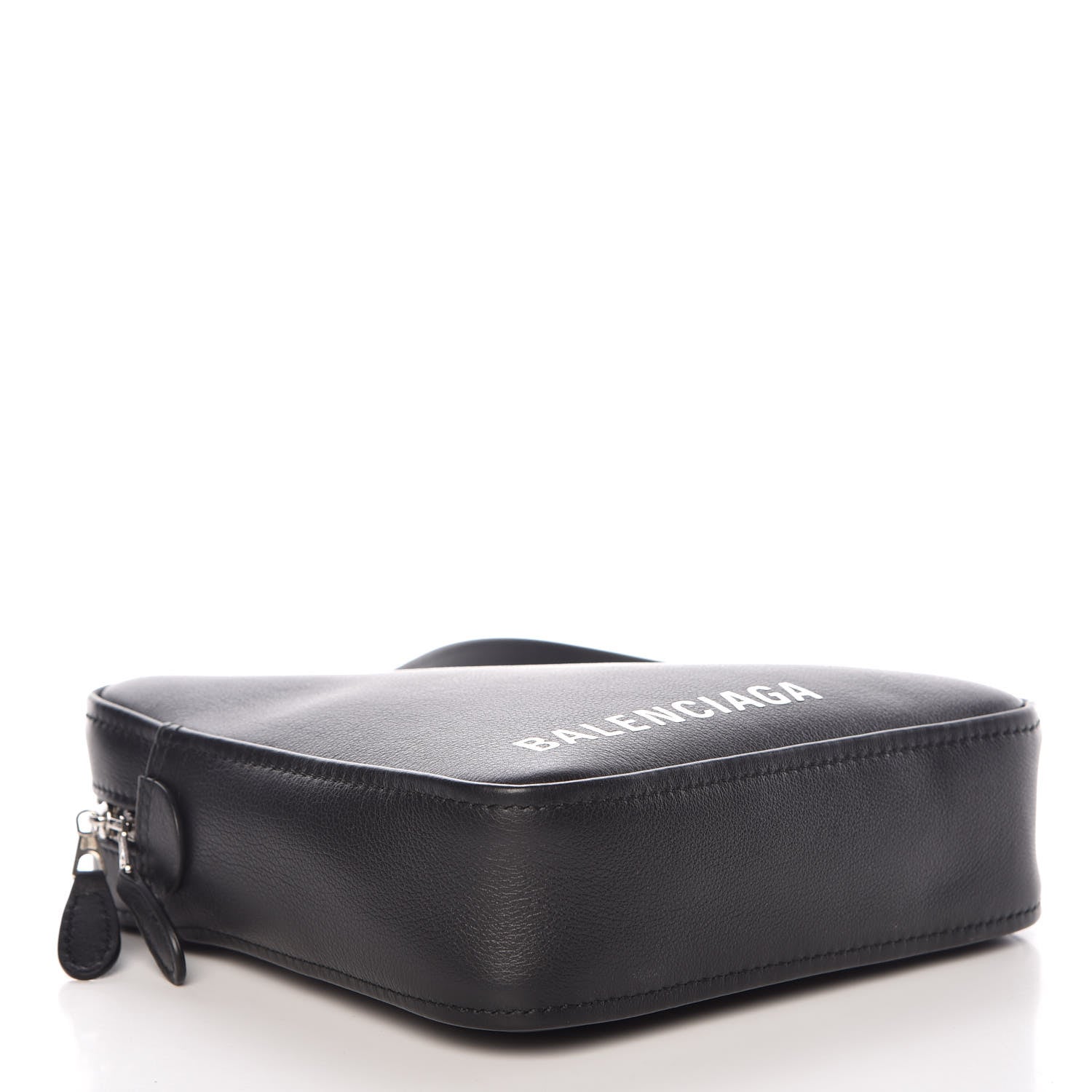 Balenciaga Calfskin Triangle Crossbody Bag Black 4 of 7