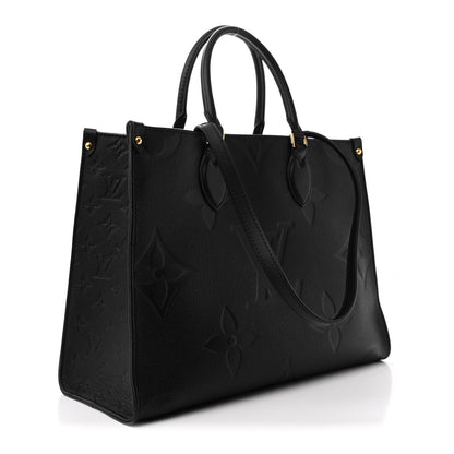 Louis Vuitton Empreinte Monogram Giant Onthego MM Black 3 of 10