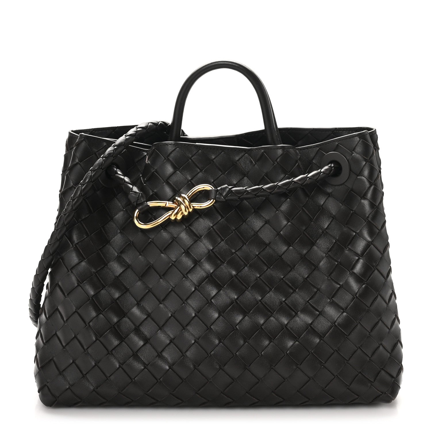 Bottega Veneta Nappa Intrecciato Medium Andiamo Shoulder Bag Fondant 1 of 10