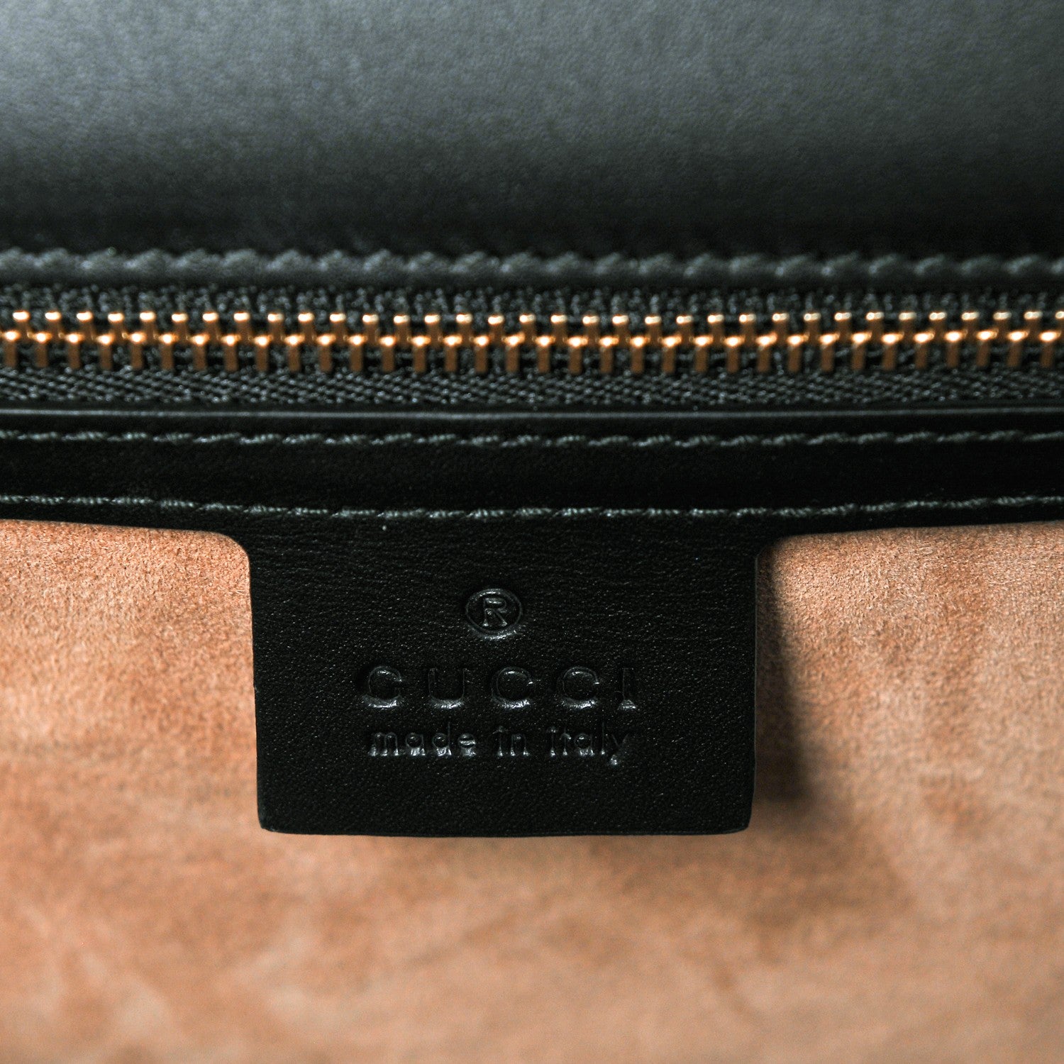 Gucci Calfskin Medium Sylvie Top Handle Bag Black 6 of 7