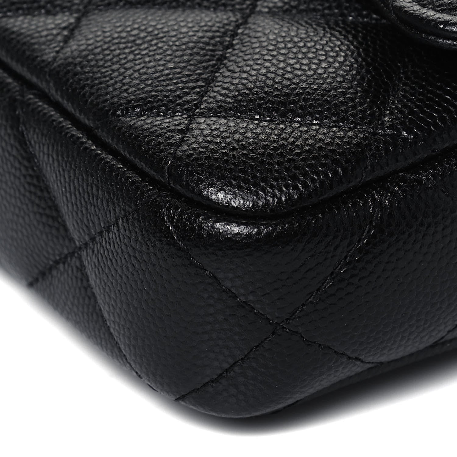 Chanel Caviar Quilted Flap Phone Holder With Chain Black 9 of 9