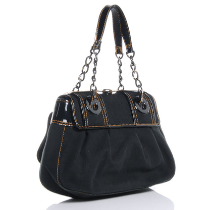 Fendi Toile Patent B Bag Black 3 of 9