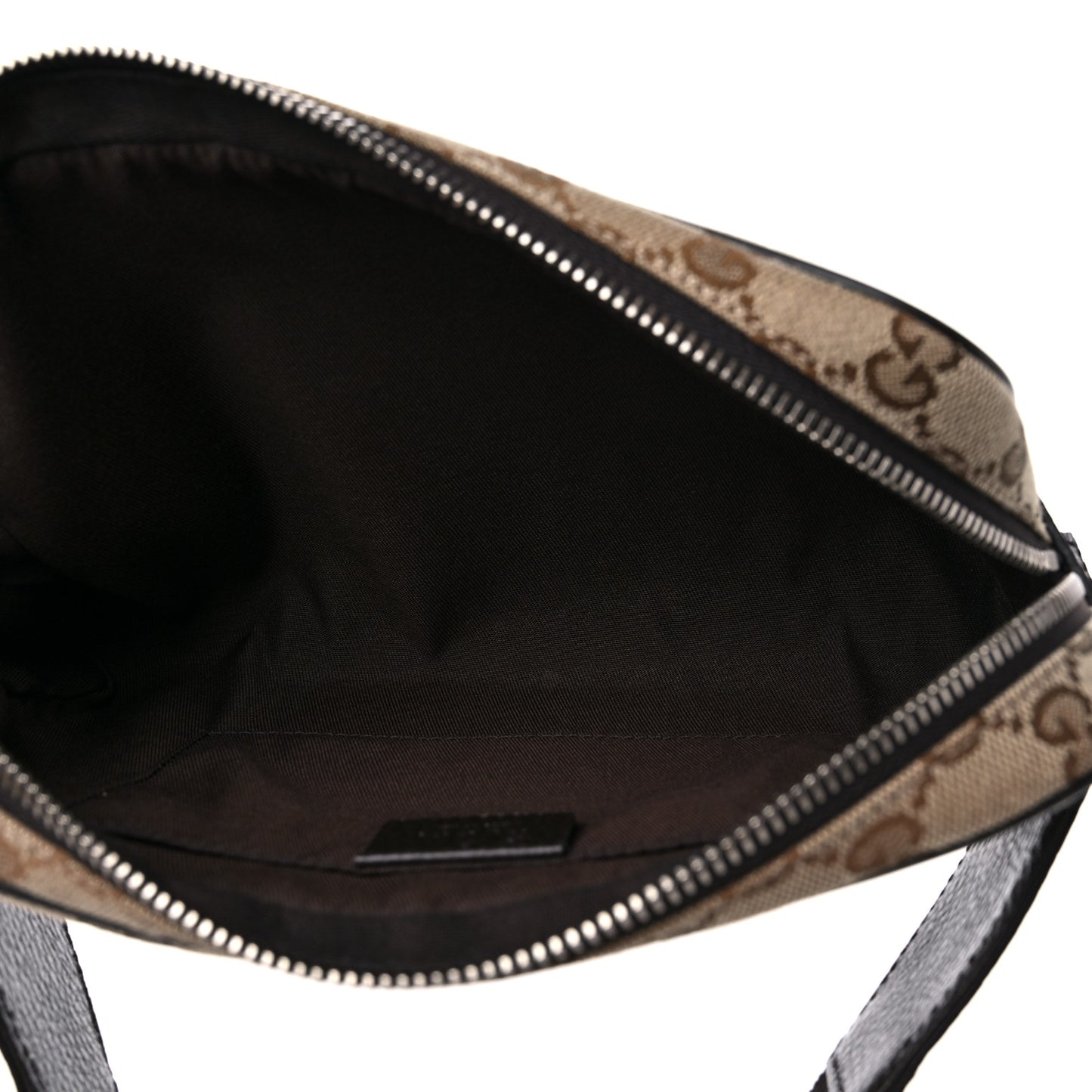 Monogram Dollar Calfskin Belt Bag Beige Ebony Testa di Moro Marrone Scuro