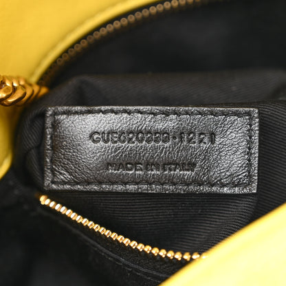 Saint Laurent Canvas Quilted Toy Loulou Puffer Monogram Chain Satchel Jaune Citron 7 of 10
