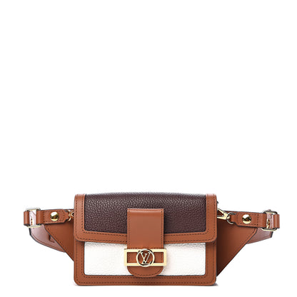 Louis Vuitton Taurillon Dauphine Bumbag Blackberry Snow 1 of 8
