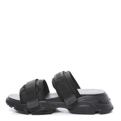 Christian Dior Technical Fabric D-Wander Slide Sandals 40 Black 1 of 9