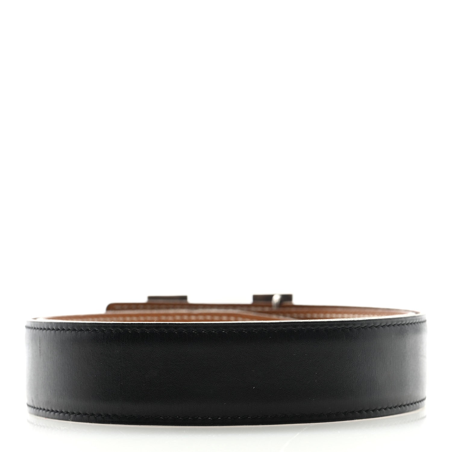 Hermes Swift Epsom 32mm H Belt Black Gold 2 of 3