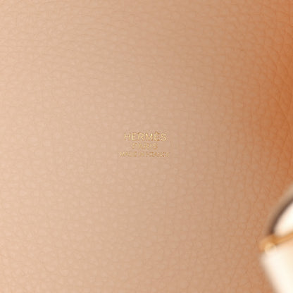 Hermes Taurillon Clemence Picotin Lock 22 MM Nata 6 of 11