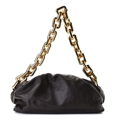 Bottega Veneta Calfskin The Pouch Chain Ebano 1 of 7