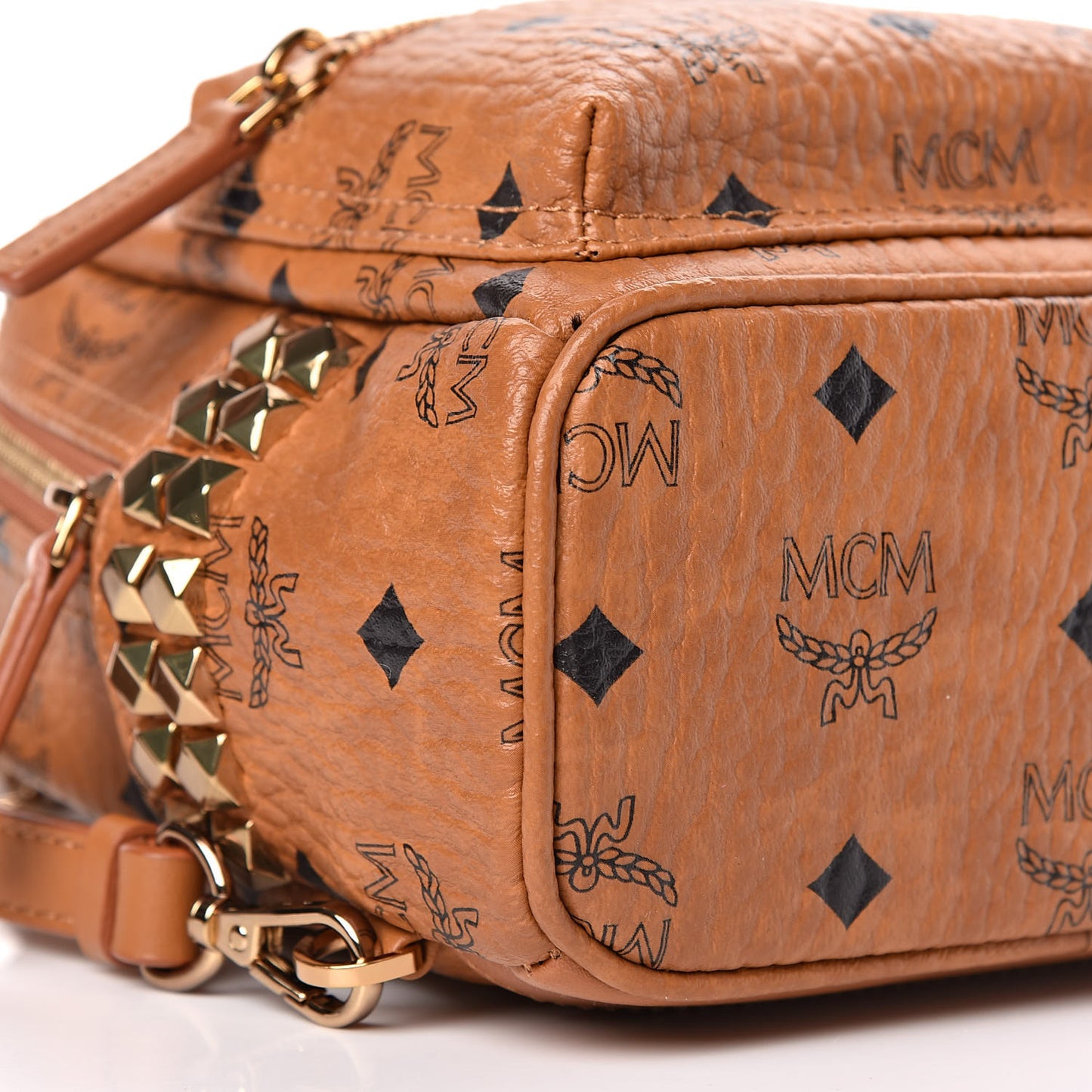 Visetos Side Stud X-Mini Stark Backpack Cognac