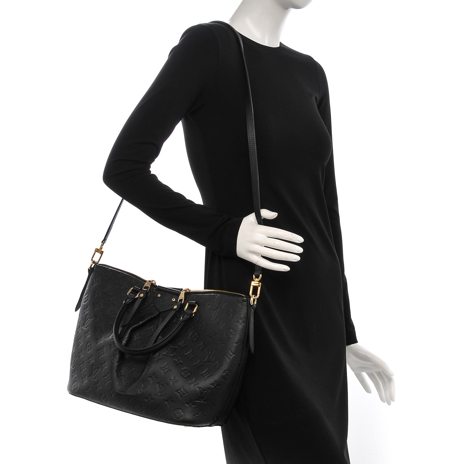 Louis Vuitton Empreinte Mazarine MM Black 2 of 8
