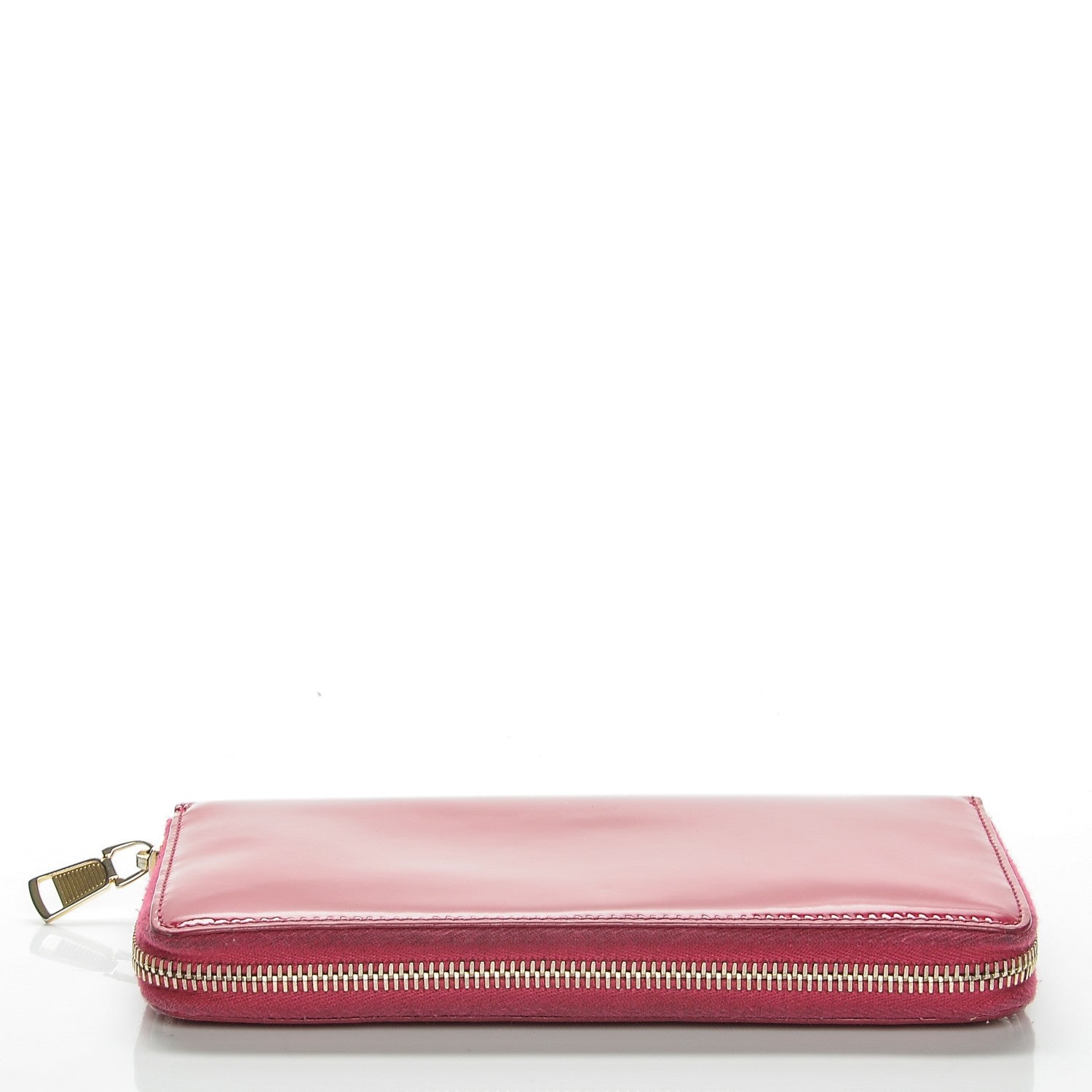 Saint Laurent Patent Belle De Jour Zip Around Wallet Fuchsia 11 of 11
