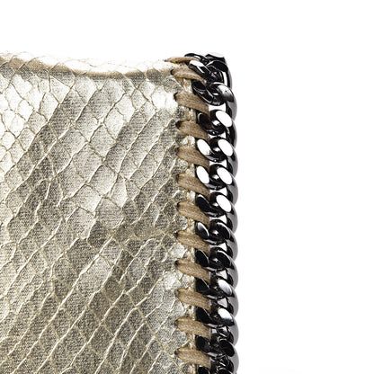 Stella McCartney Metallic Alter Snakeskin Falabella Clutch Gold 10 of 10