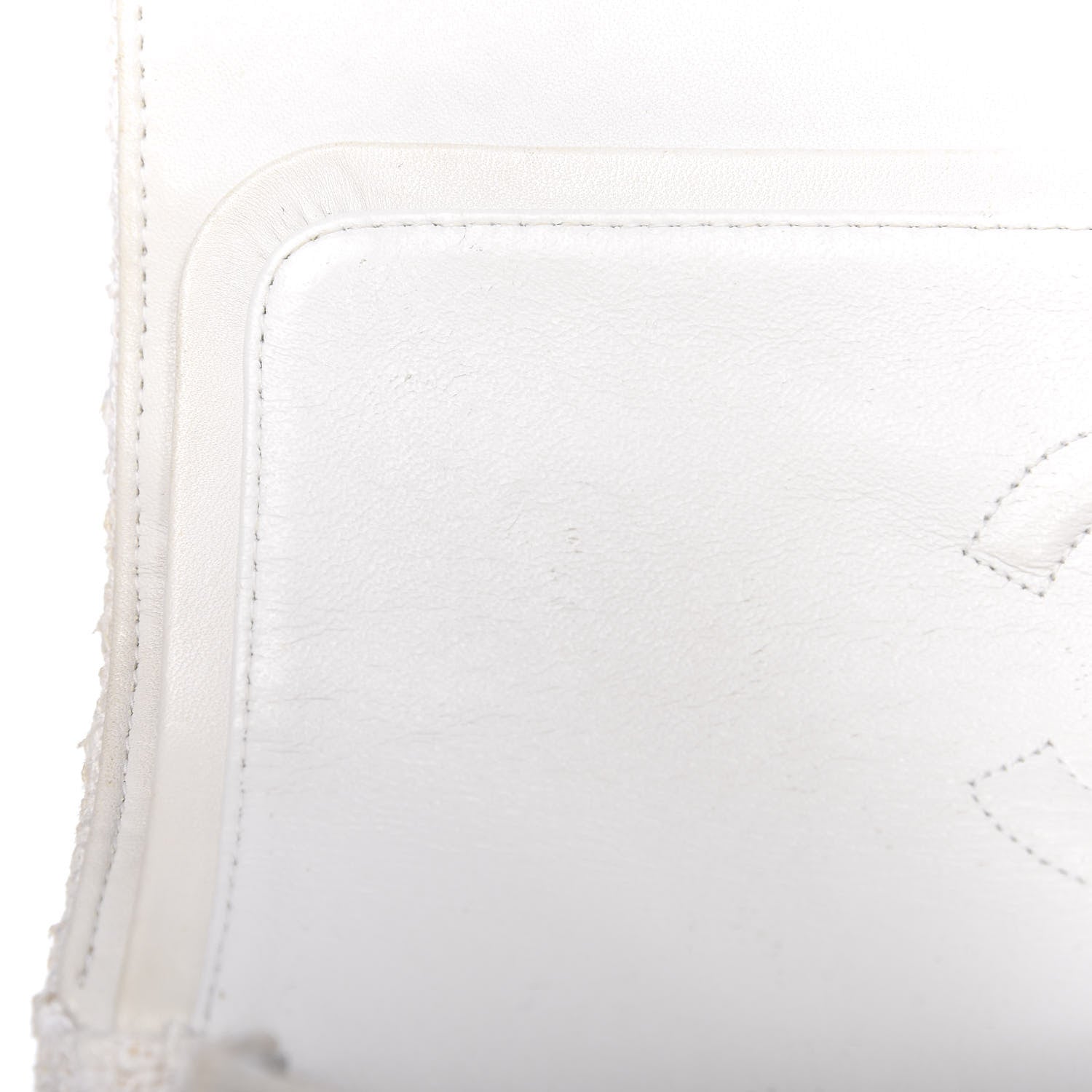 Chanel Tweed Medium Double Flap White 8 of 15