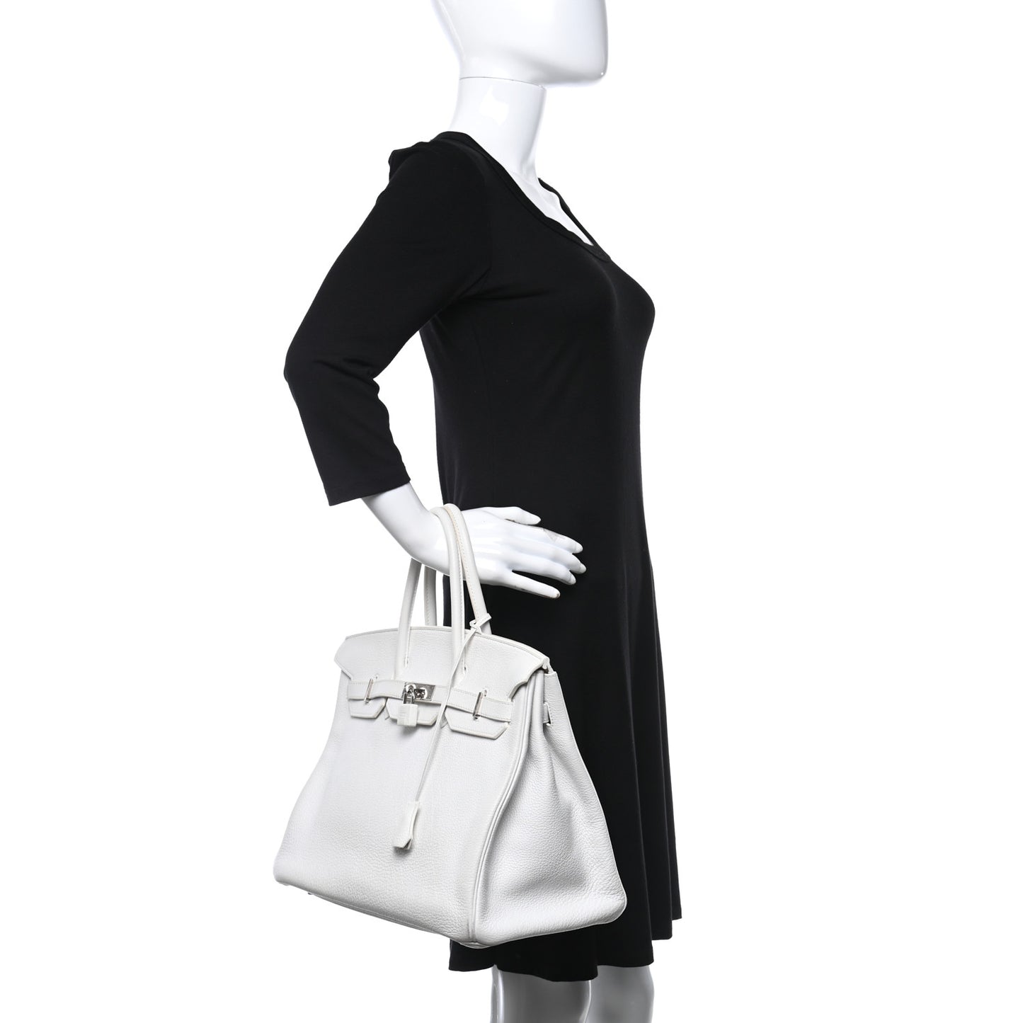Taurillon Clemence Birkin 35 White