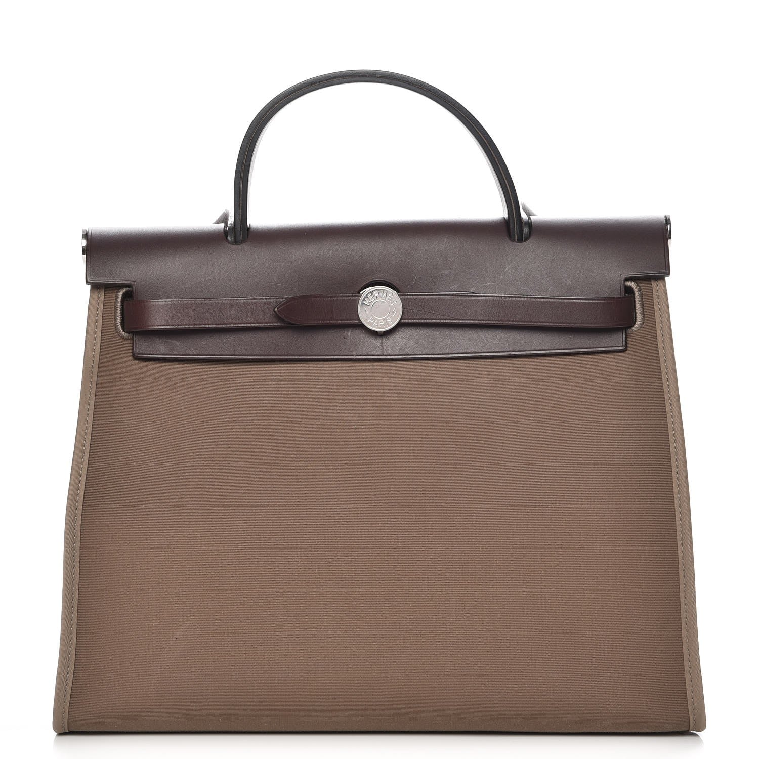 Hermes Vache Hunter Toile Herbag Zip 31 PM Etoupe Ebene 1 of 10