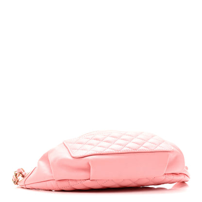 Chanel Lambskin Quilted Bi Waist Bag Fanny Pack Pink 4 of 10