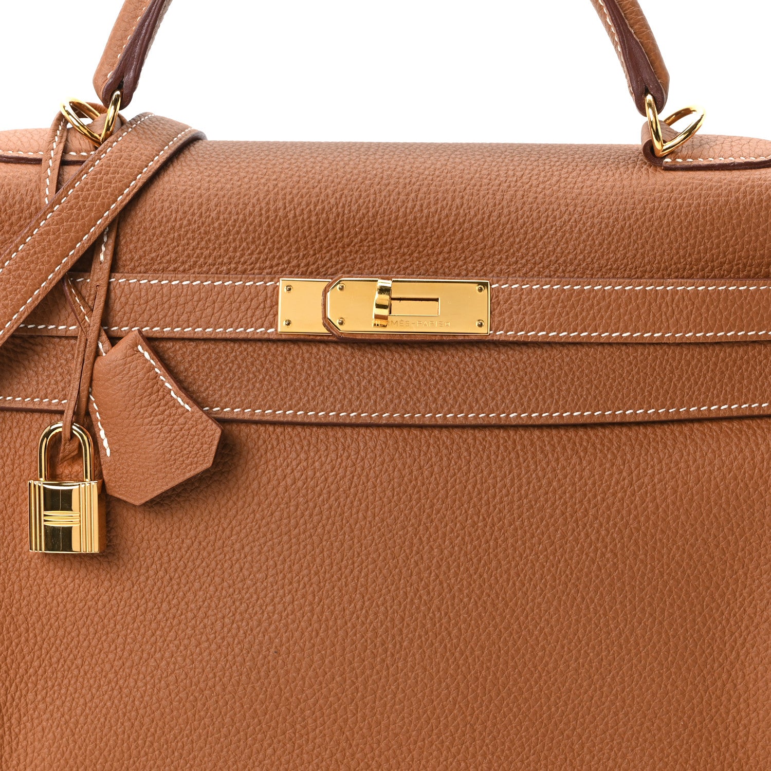 Hermes Togo Kelly Retourne 32 Gold 8 of 10