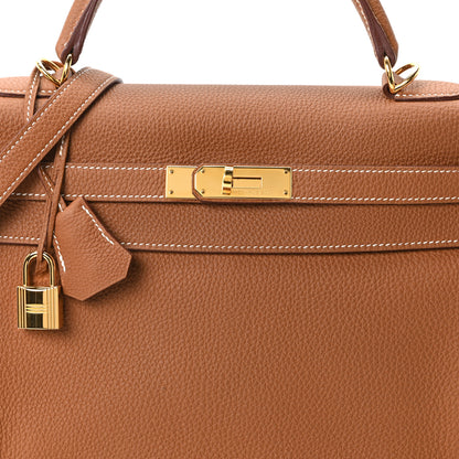 Hermes Togo Kelly Retourne 32 Gold 8 of 10