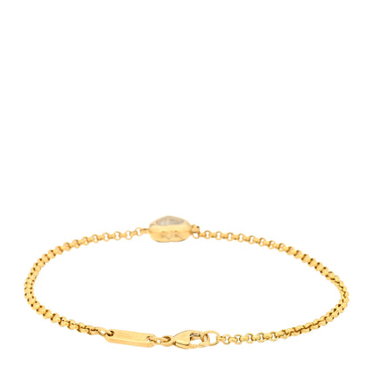 Chopard 18K Yellow Gold Diamond Happy Hearts Chain Bracelet 2 of 4