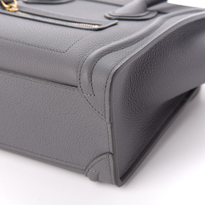 Celine Baby Drummed Calfskin Nano Luggage Kohl 9 of 9