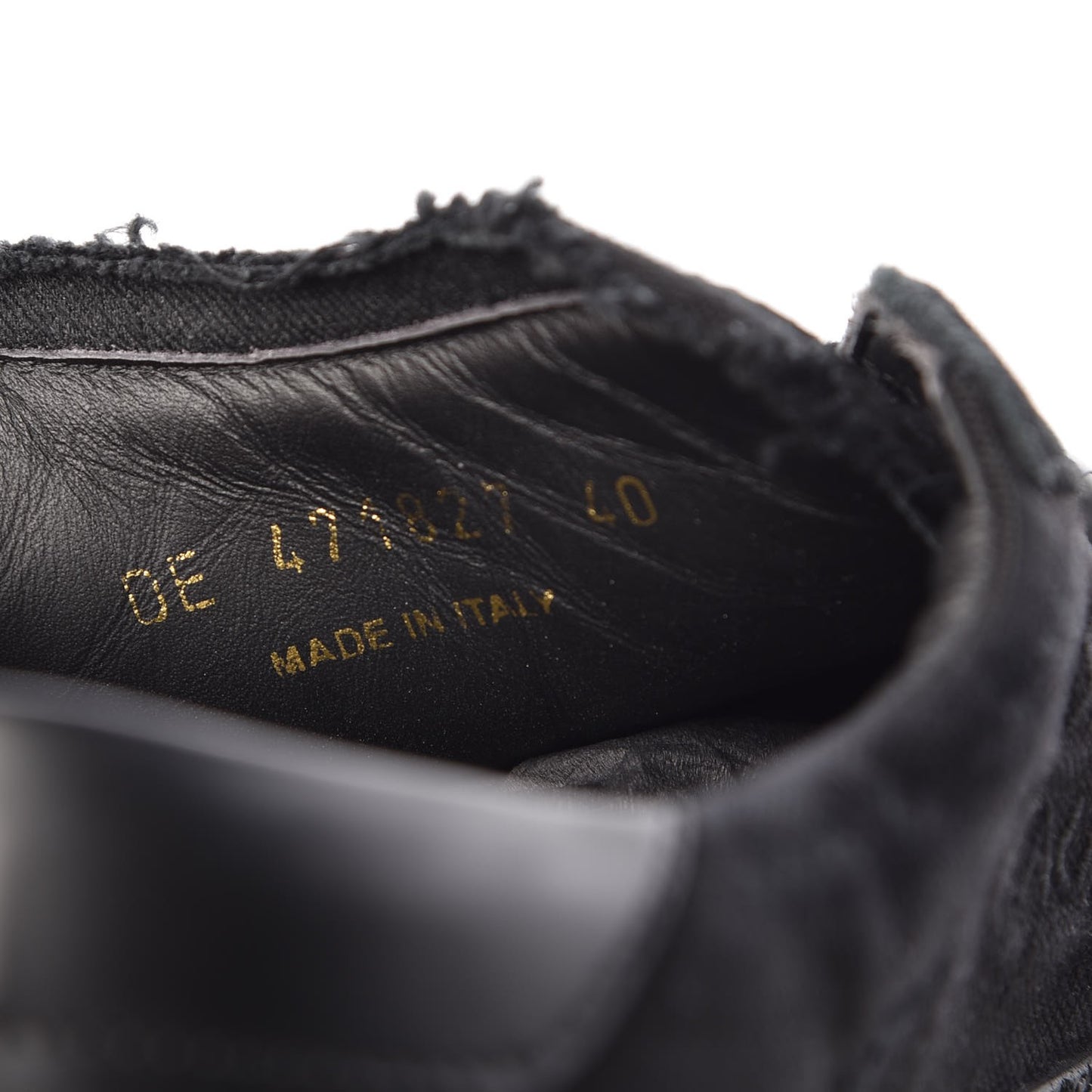 Distressed Canvas Men's Court Classic Sneakers 40 Black