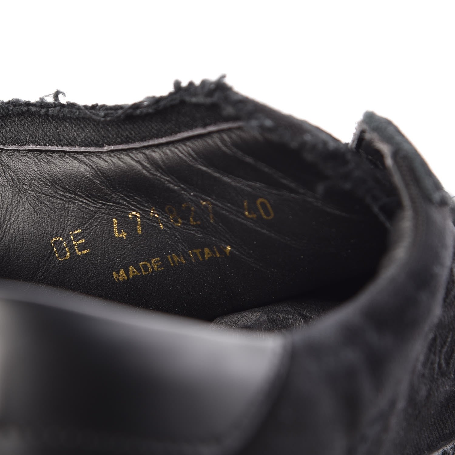 Saint Laurent Distressed Canvas Men's Court Classic Sneakers 40 Black 7 of 11